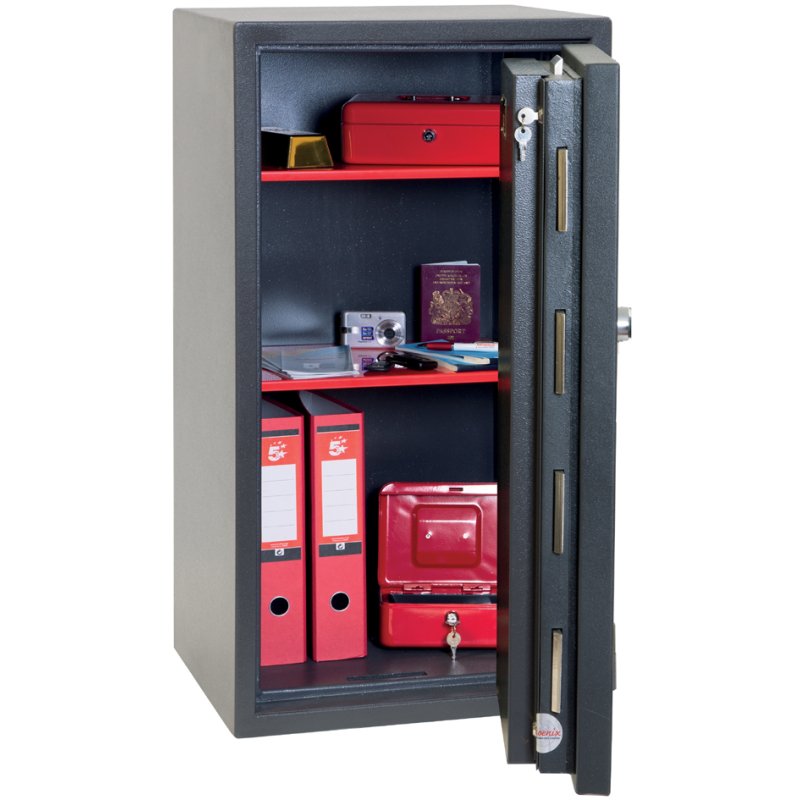 Phoenix coffre-fort antieffraction HS3551K, degré de résistance 3, gris graphite, 56 litres